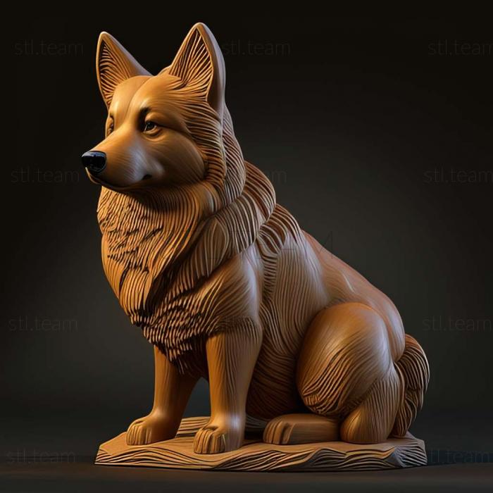 3D model Tuvan Shepherd dog (STL)